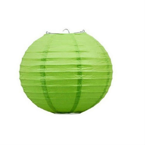 JQ-17G 8" Round Paper Lantern Green